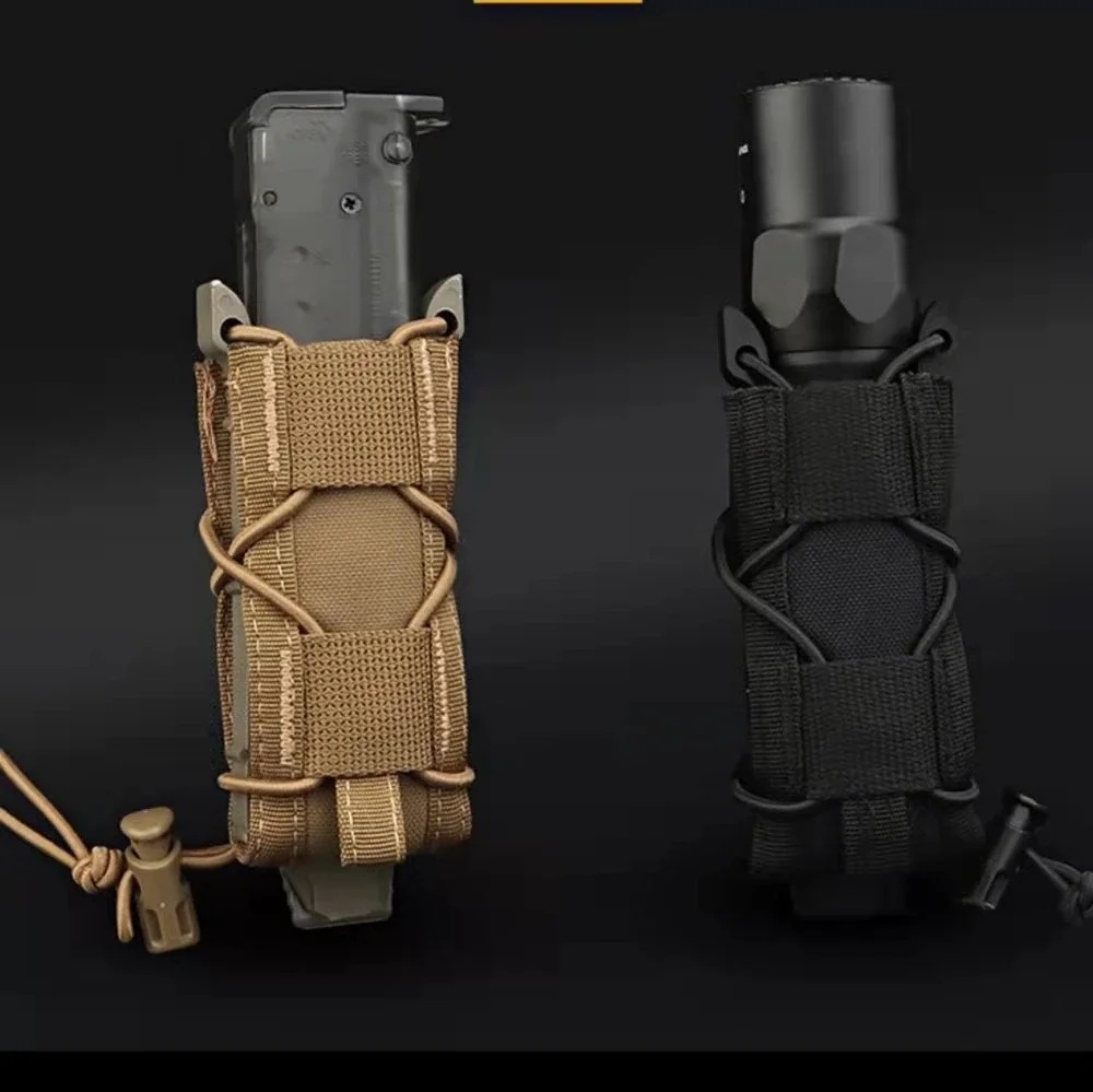 Edc Carry Knife - 9MM Pistool Enkele Tijdschrift Pouch Molle