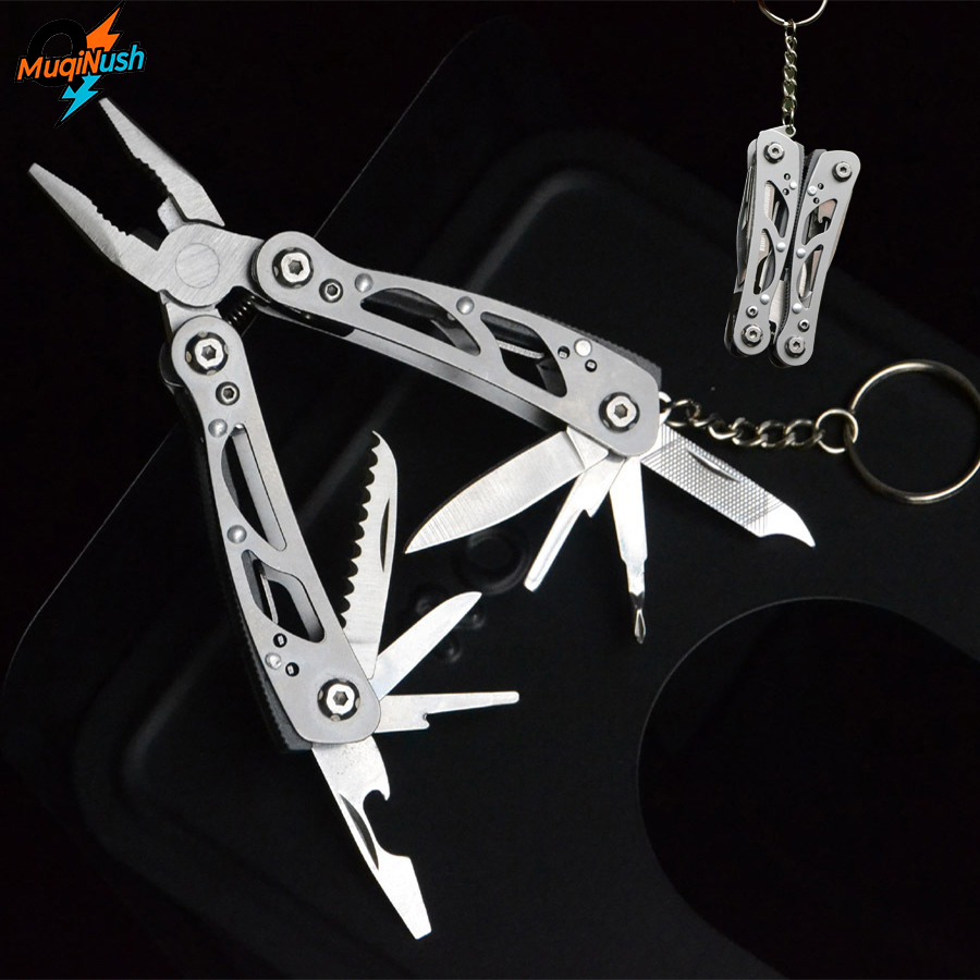 Edc Carry Pliers - MuqiNush 12-in-1 mini sleutelhanger multitool tang