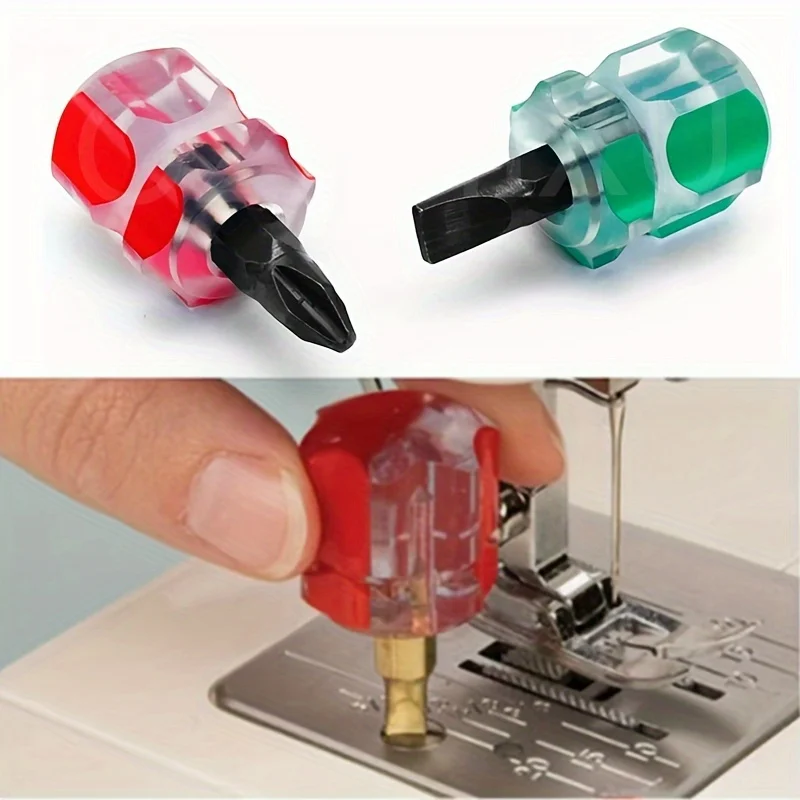 Micro Screwdriver Kit - 2-delige mini-naaimachine-schroevendraaierset - draagbare raapkop met