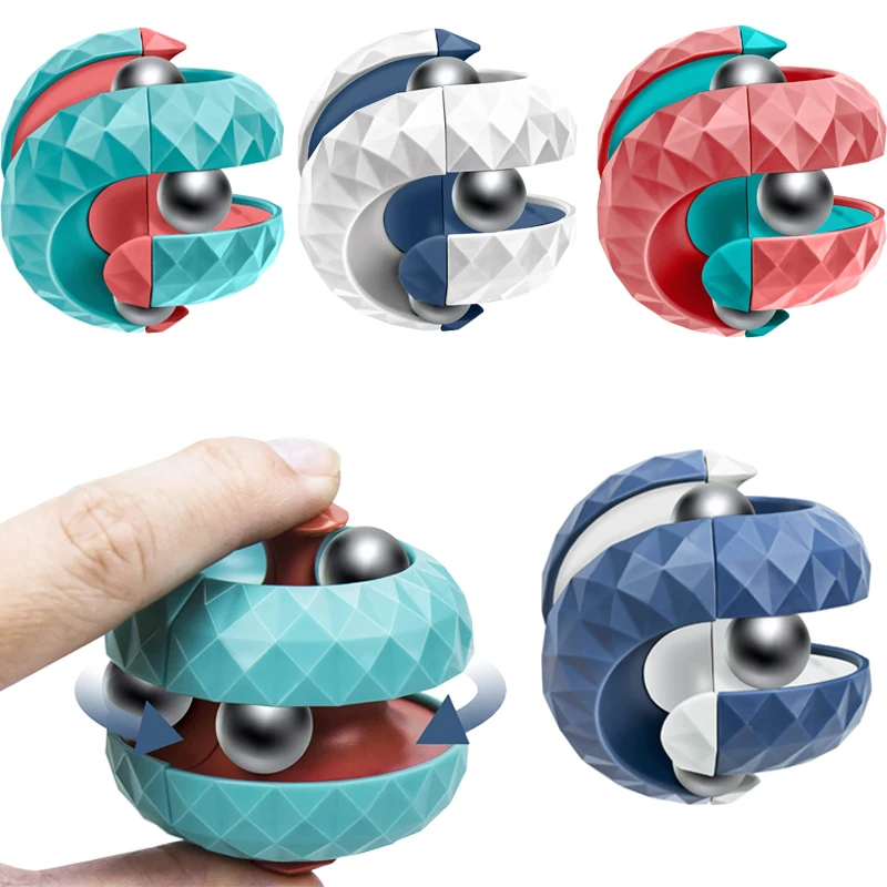 Fidget Spinner Bearing - Decompressiespeelgoed Kinderen Orbit Ball Cube Anti-stress