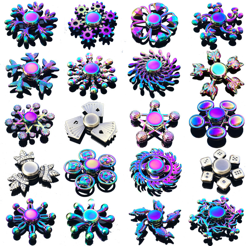 Fidget Spinner Bearing - Regenboog Fidget Metalen Spinner Kleurrijke Vinger