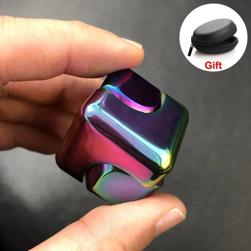 Fidget Spinner Bearing - Metalen Kubus Roterende Vingertop Gyroscoop Fidget