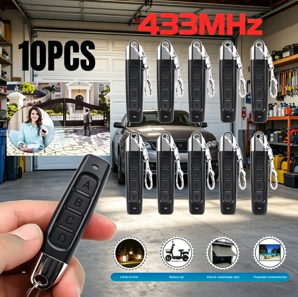Bottle Opener Keyring - 433MHz 4-Knop Afstandsbediening Duplicator 1/50PCS Clone