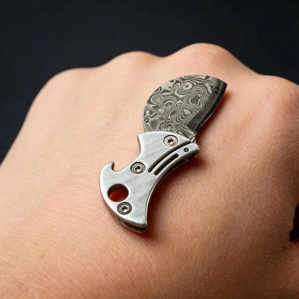 Edc Every Day Carry おもちゃ - Draagbare flesopener van titaniummateriaal Praktisch ontwerp