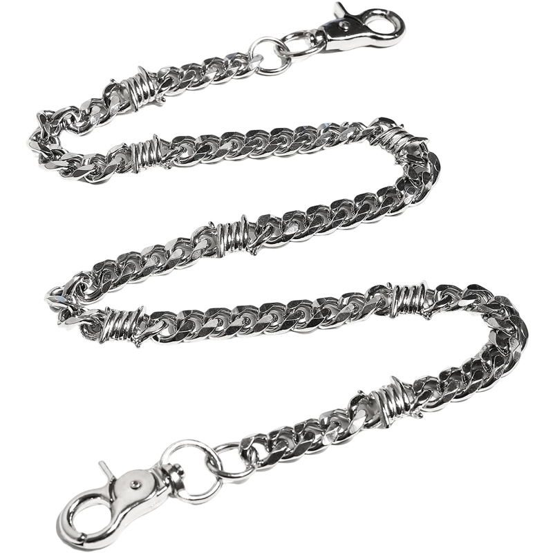 Wallet Slim Titanium - Biker portemonnee ketting voor mannen vriendje,