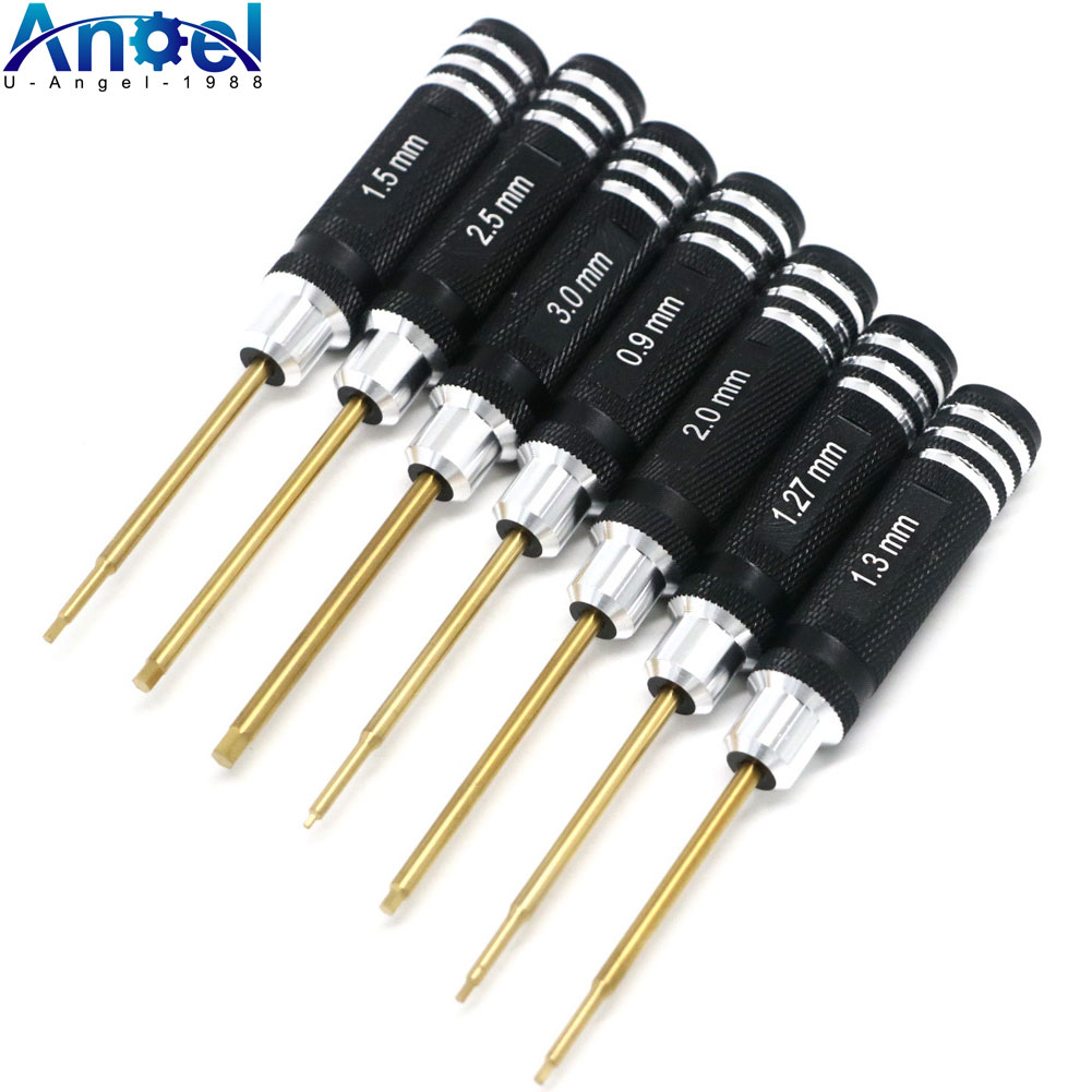 Micro Screwdriver Kit - 7 Stuks Titanium Plating Mini Precisie