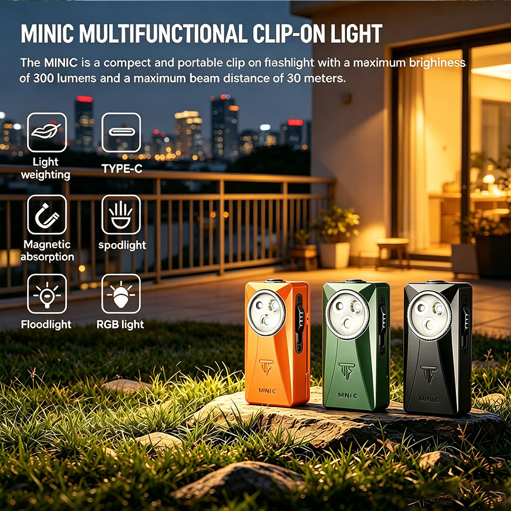 Trustfire MINIC 800 Lumen EDC  - Edc Every Day Carry おもちゃ recensie en prijs