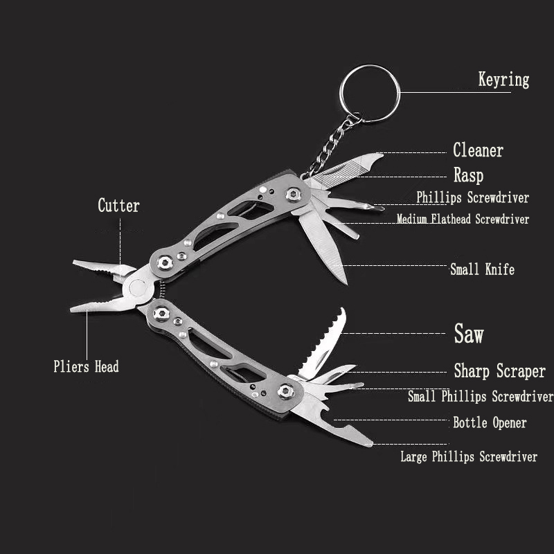 MuqiNush 12-in-1 mini sleutelh - Edc Carry Pliers recensie en prijs