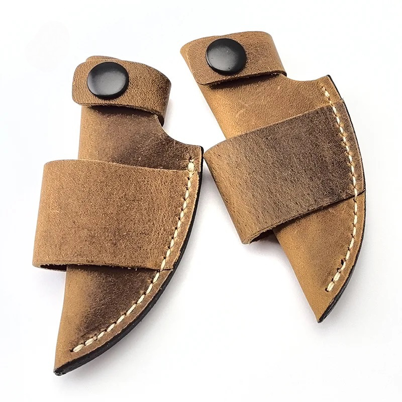 Duurzame leren messenkoker met - Edc Carry Accessories recensie en prijs