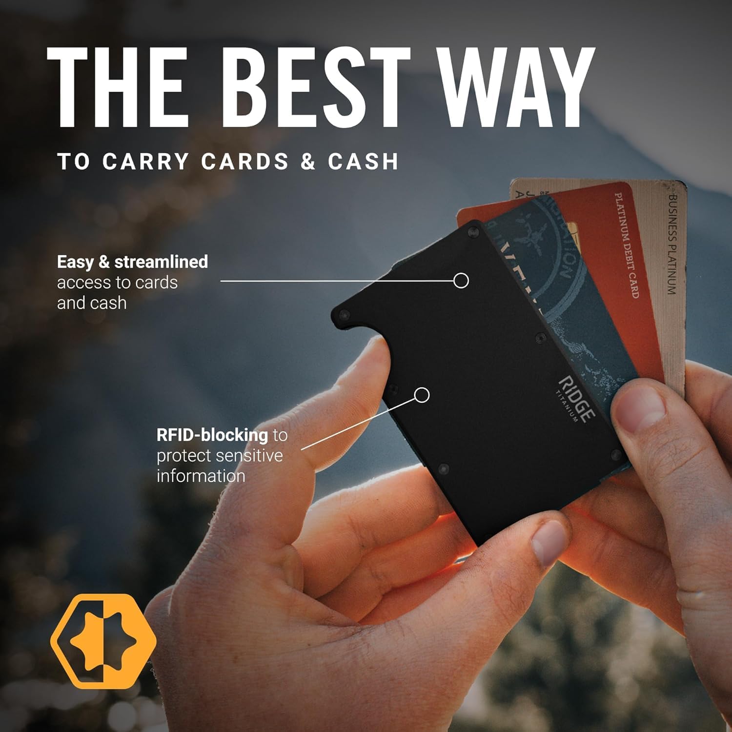The Ridge Wallet voor heren, R - Wallet Slim Titanium recensie en prijs