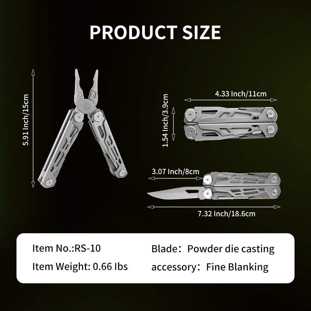 19-in-1 Multitool Tang, Opvouw - Edc Carry Pliers recensie en prijs
