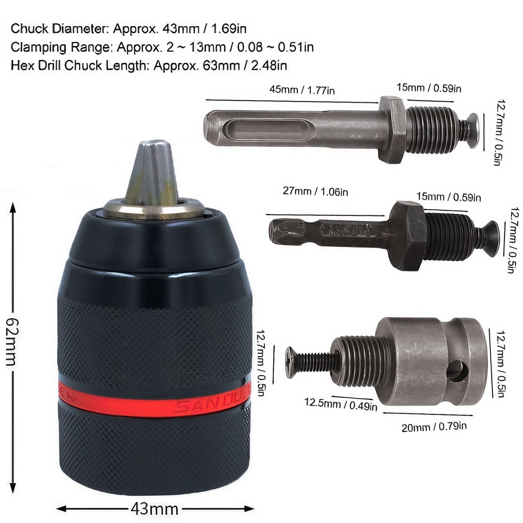 4 Stuks 2-13 Mm Keyless Metale - Micro Screwdriver Kit recensie en prijs