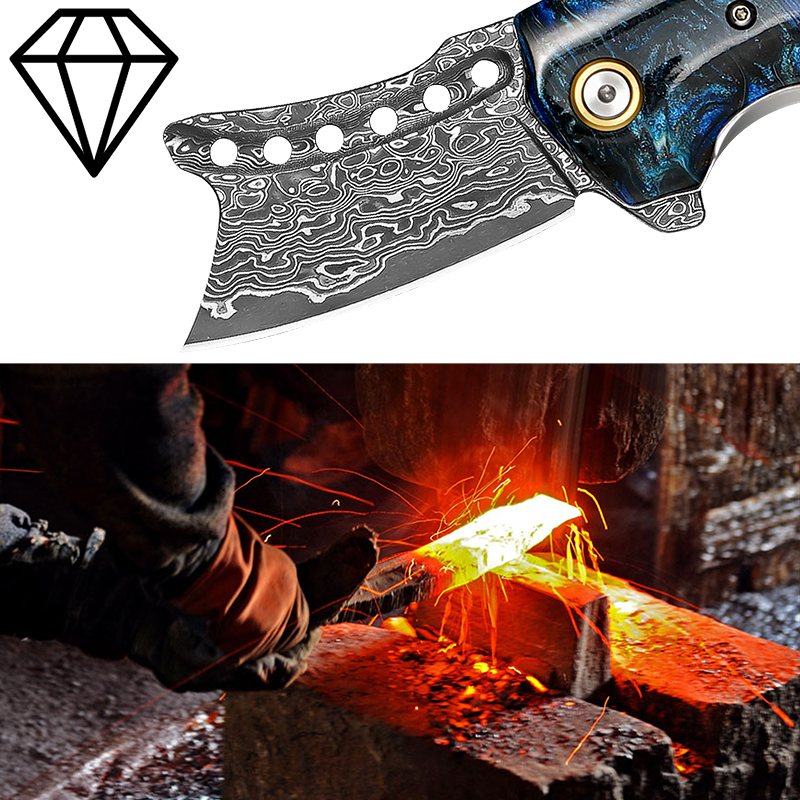 Handgemaakt Damascus staal zak - Edc Concealed Carry Knife recensie en prijs