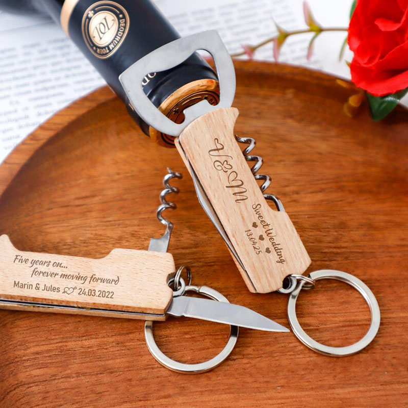 Op maat gegraveerd logo flesop - Bottle Opener Keyring recensie en prijs