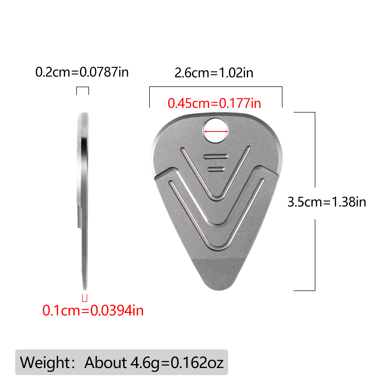 Draagbare titanium EDC pry too - Edc Carry Accessories recensie en prijs