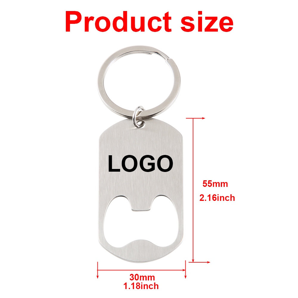 Aangepaste bedrijfslogo roestv - Bottle Opener Keyring recensie en prijs