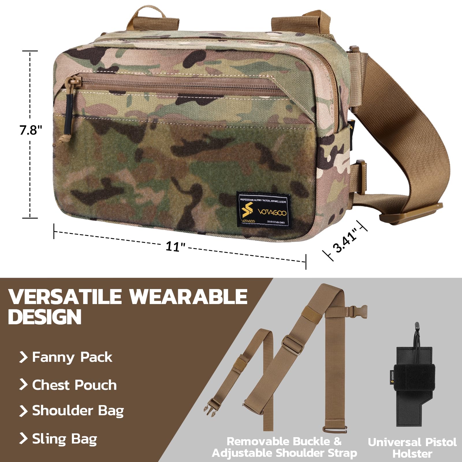 Tactisch heuptasje, CCW-draagt - Edc Concealed Carry Fanny Pack recensie en prijs