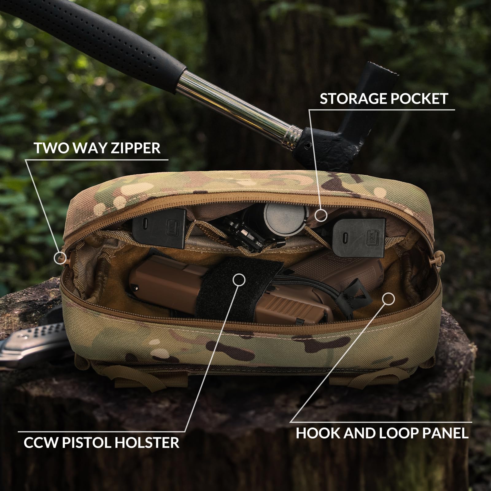 Tactisch heuptasje, CCW-draagt - Edc Concealed Carry Fanny Pack recensie en prijs