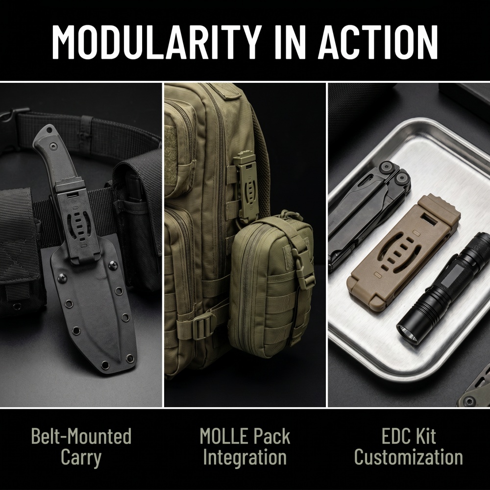 DIY Kydex Holster MOLLE Rugcli - Edc Carry Accessories recensie en prijs