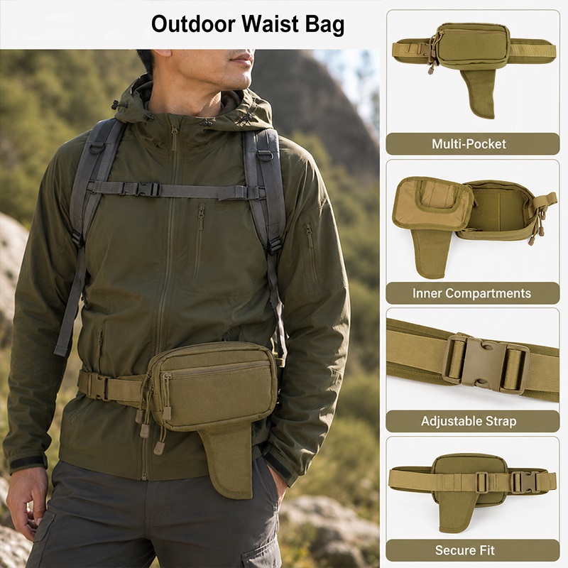 Multifunctionele heuptas Nylon - Edc Concealed Carry Fanny Pack recensie en prijs